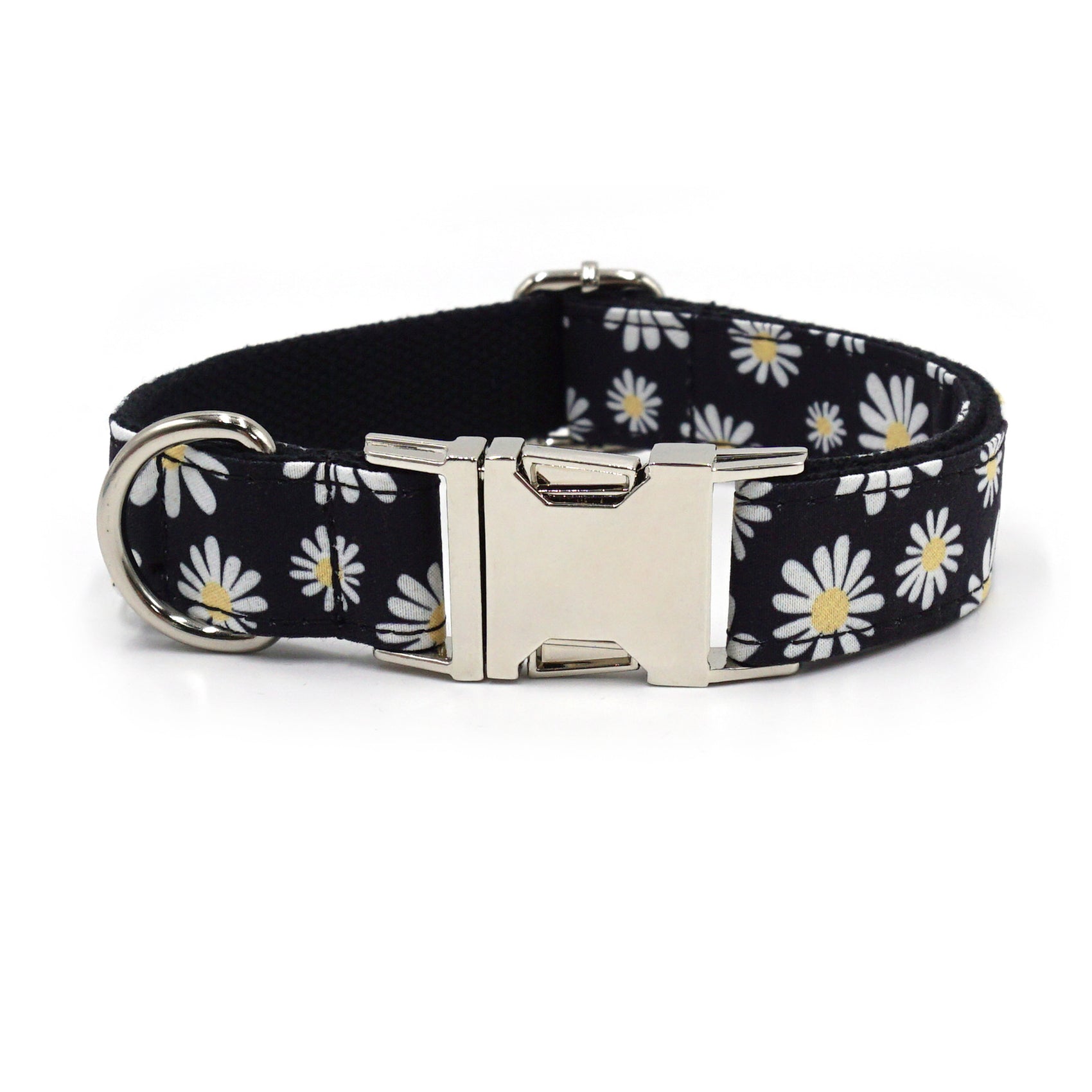Cute Printed Dog Collar with Silver Buckle