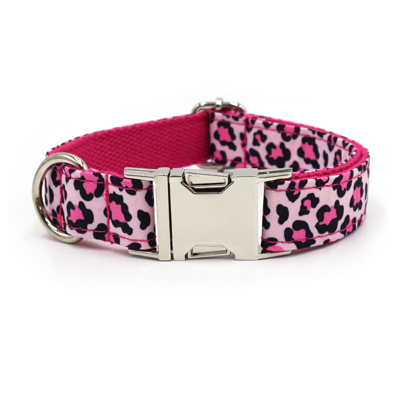 Cute Printed Dog Collar with Silver Buckle