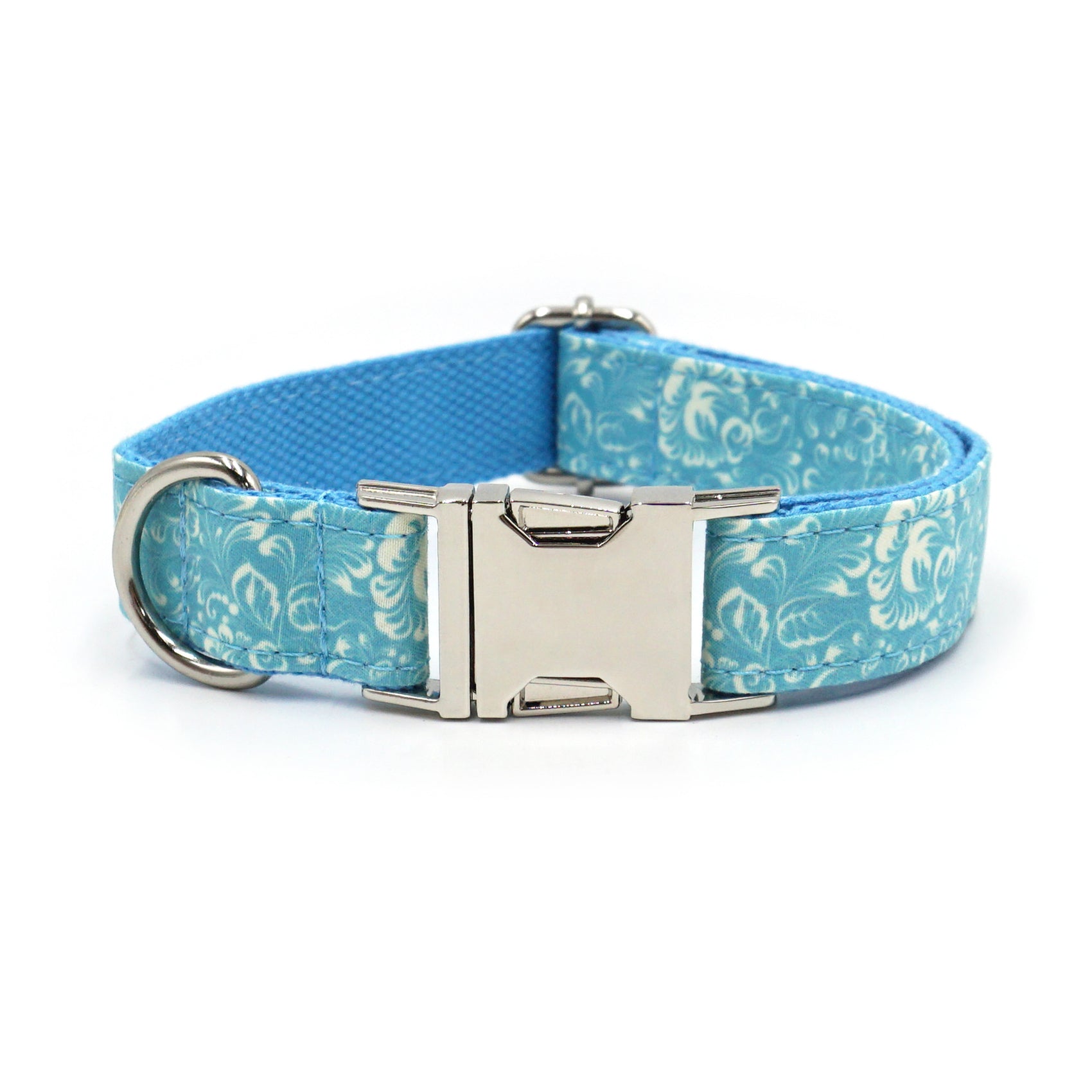 Cute Printed Dog Collar with Silver Buckle