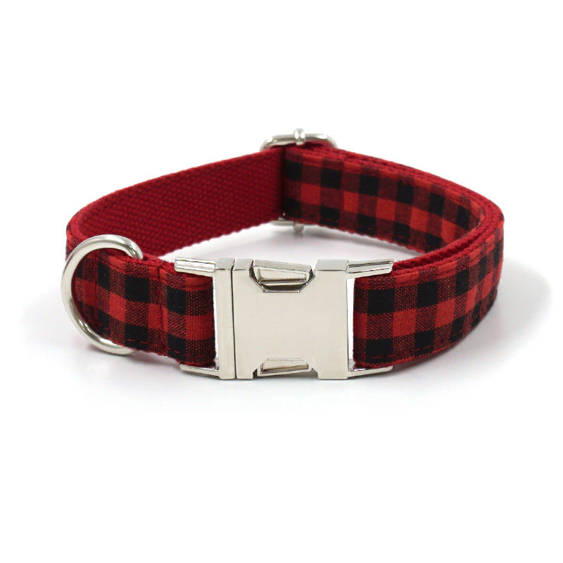Cute Printed Dog Collar with Silver Buckle