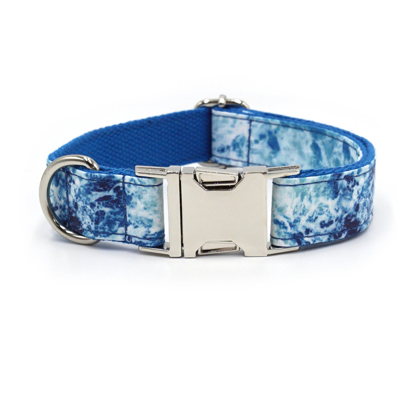 Cute Printed Dog Collar with Silver Buckle
