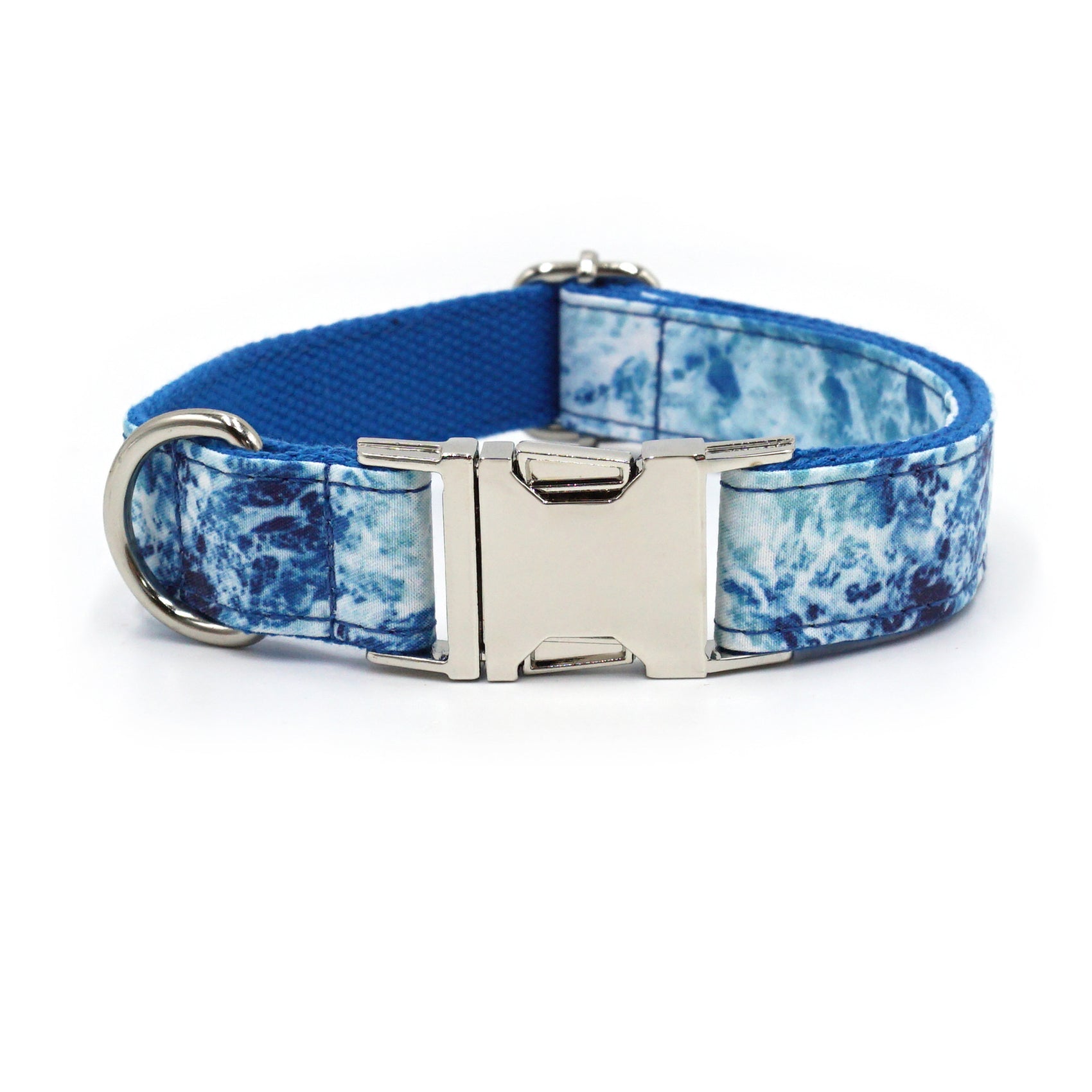 Cute Printed Dog Collar with Silver Buckle