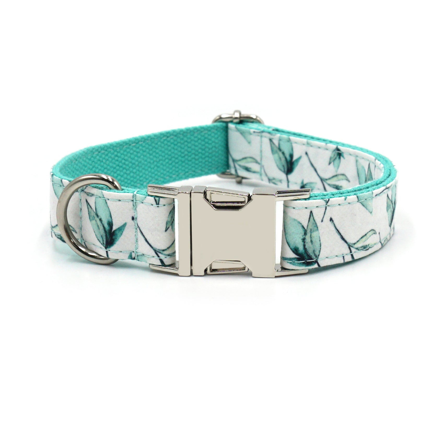 Cute Printed Dog Collar with Silver Buckle