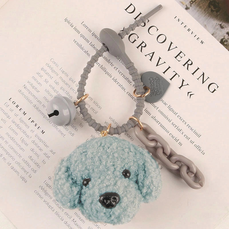 Cute Teddy Dog Bell Pendant