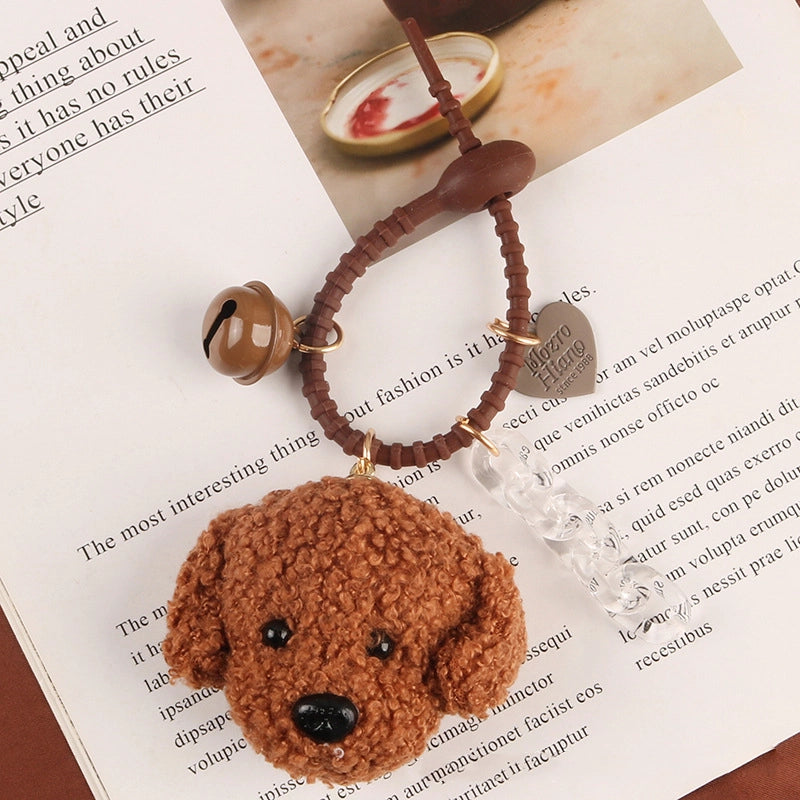 Cute Teddy Dog Bell Pendant