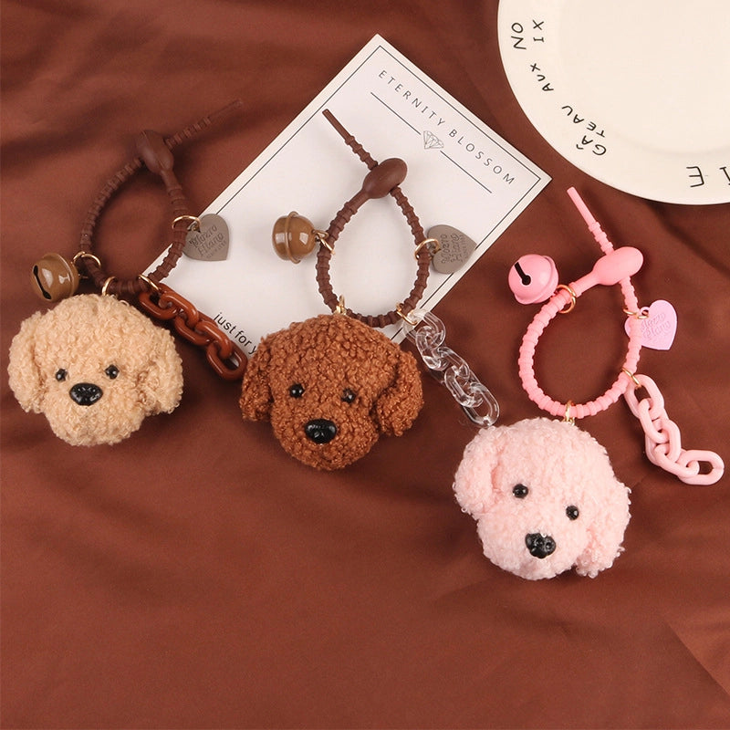 Cute Teddy Dog Bell Pendant