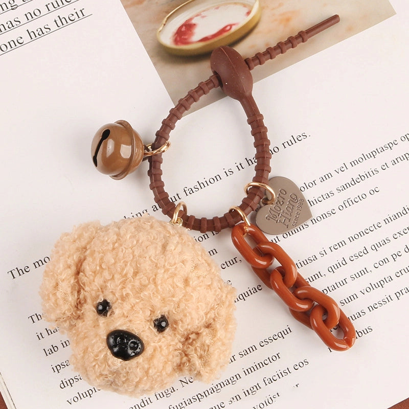 Cute Teddy Dog Bell Pendant