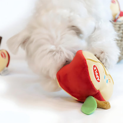 Interaktives Hundespielzeug mit Apfelfutter-Versteckfunktion