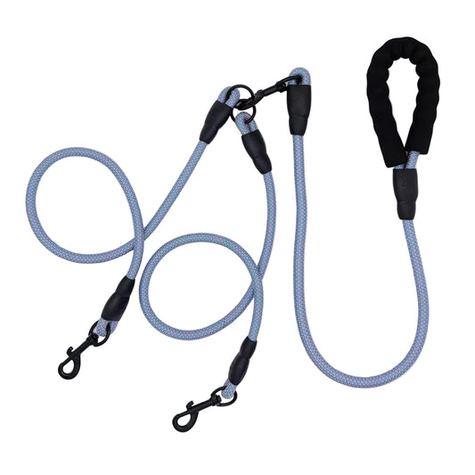 Foam Handle Dual Dog Leash