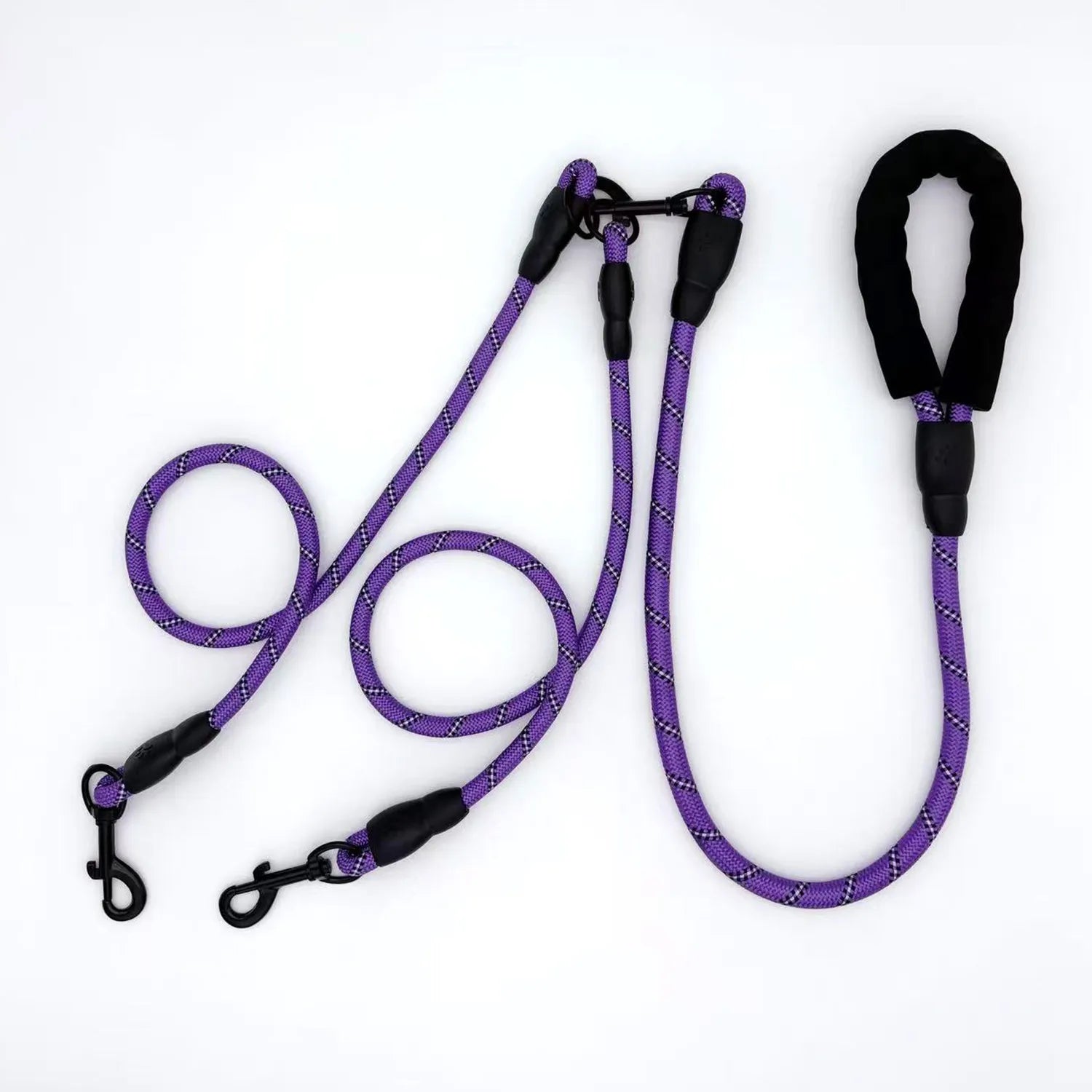 Foam Handle Dual Dog Leash