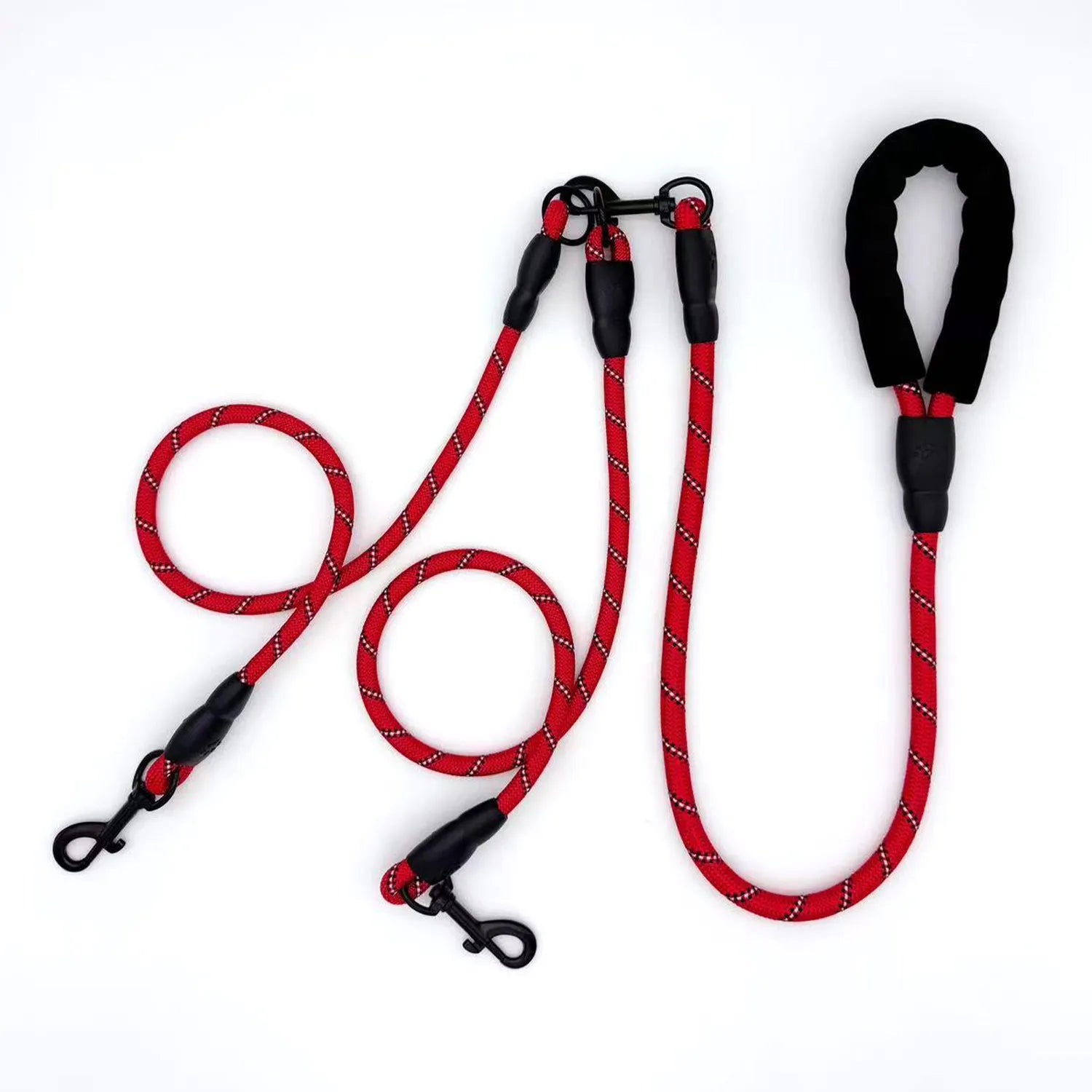 Foam Handle Dual Dog Leash