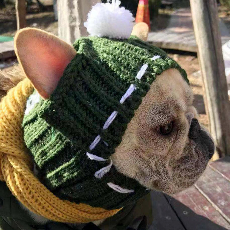 Cozy Winter Hat for French Bulldogs