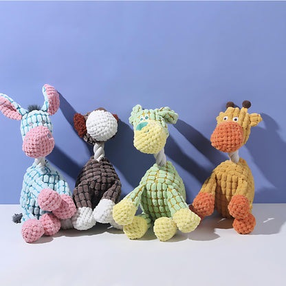 Lustiges Plüschtier-Hundespielzeug mit Quietscher