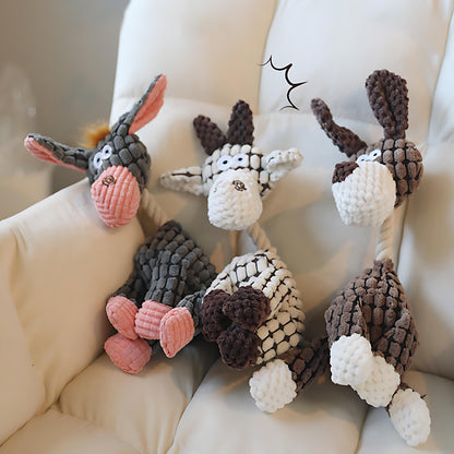 Lustiges Plüschtier-Hundespielzeug mit Quietscher