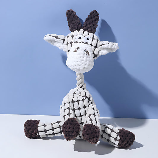 Lustiges Plüschtier-Hundespielzeug mit Quietscher