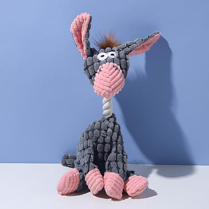 Lustiges Plüschtier-Hundespielzeug mit Quietscher