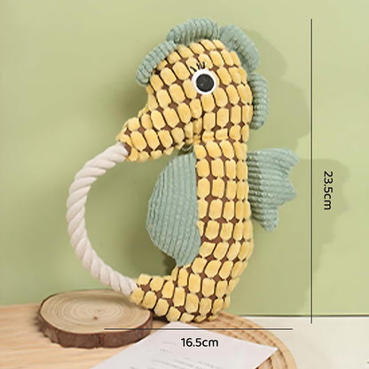 Lustiges Plüschtier-Hundespielzeug mit Quietscher