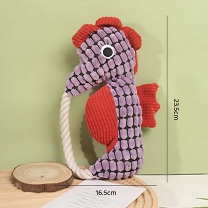 Lustiges Plüschtier-Hundespielzeug mit Quietscher