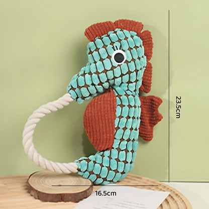 Lustiges Plüschtier-Hundespielzeug mit Quietscher