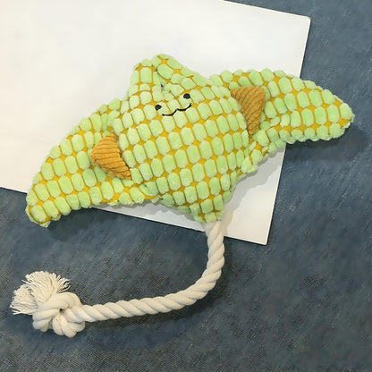 Lustiges Plüschtier-Hundespielzeug mit Quietscher