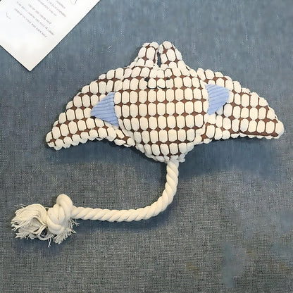 Lustiges Plüschtier-Hundespielzeug mit Quietscher