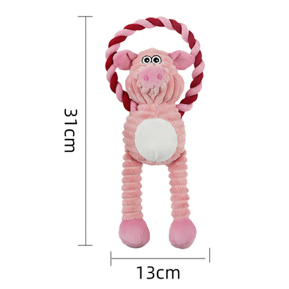 Lustiges Plüschtier-Hundespielzeug mit Quietscher