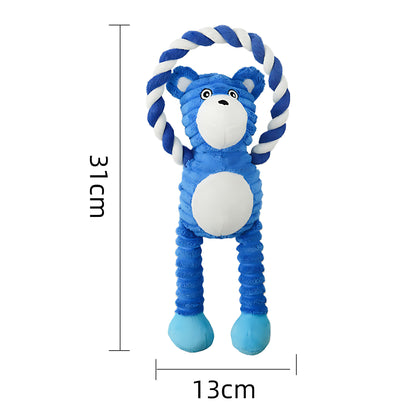 Lustiges Plüschtier-Hundespielzeug mit Quietscher