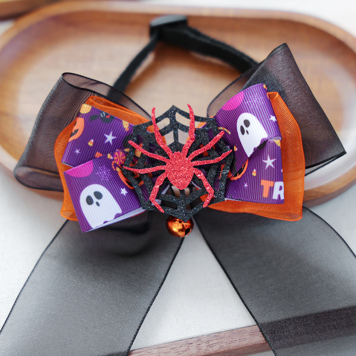 Halloween Bow Tie Pet Collar Scarf