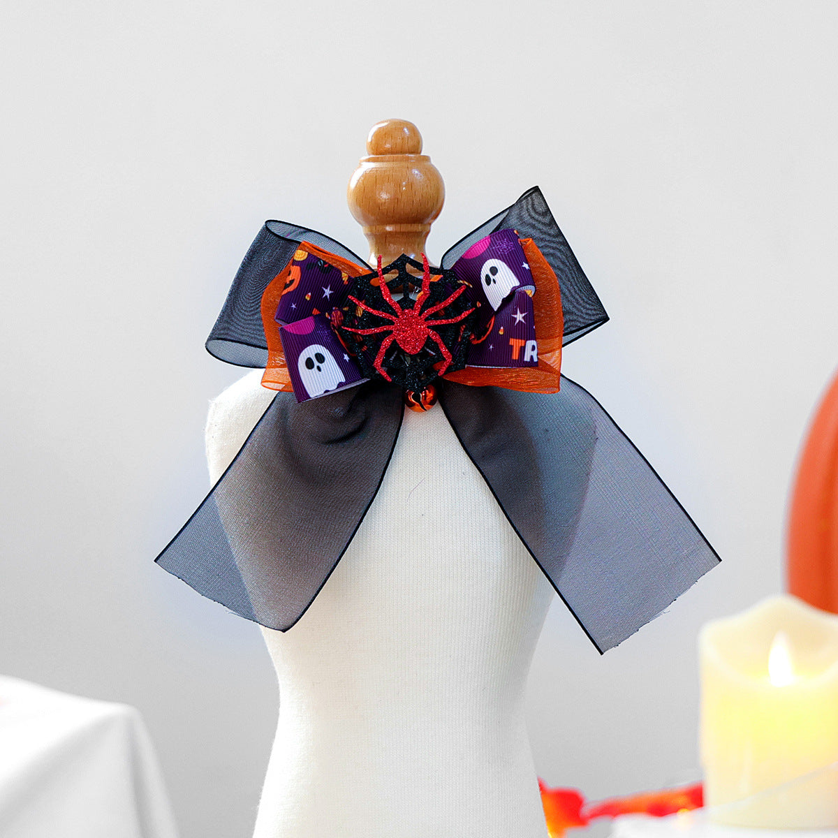 Halloween Bow Tie Pet Collar Scarf