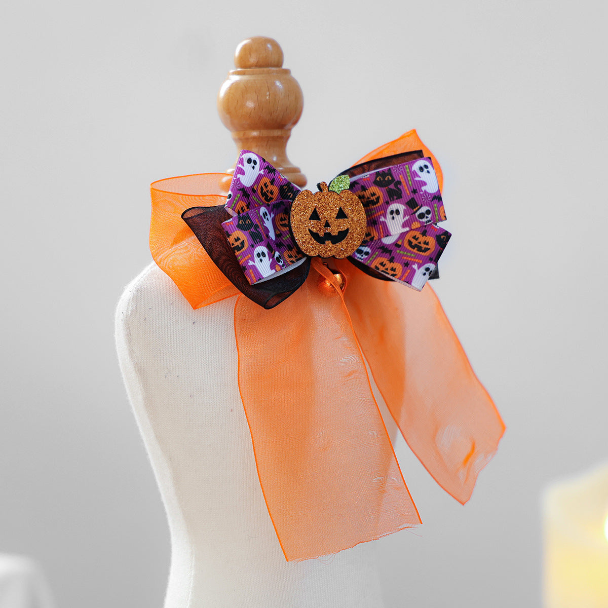Halloween Bow Tie Pet Collar Scarf