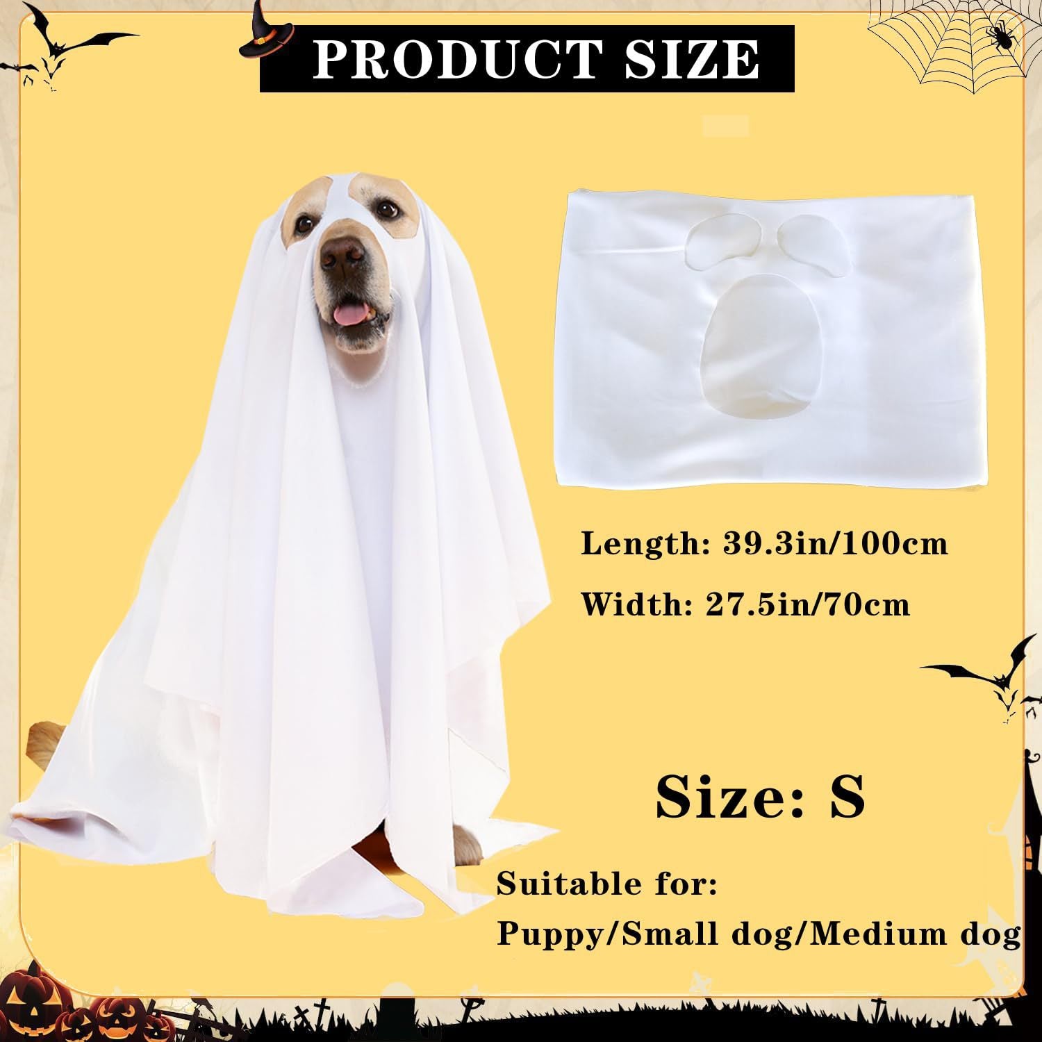 Halloween Ghost Cloak for Pets