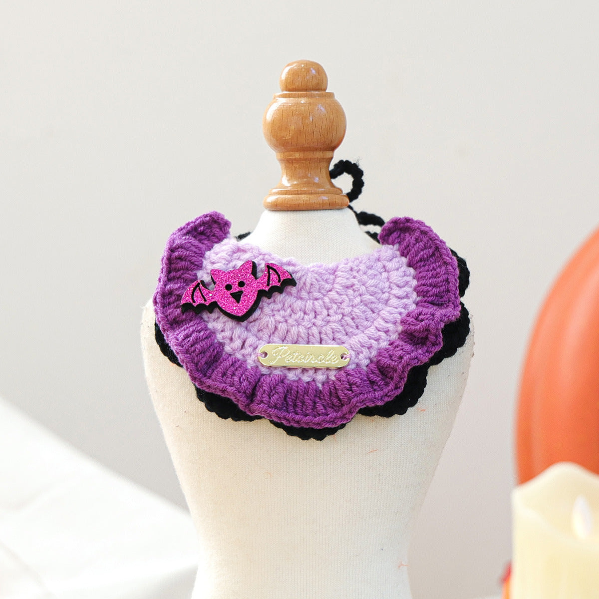 Halloween Knitted Bandana Bib
