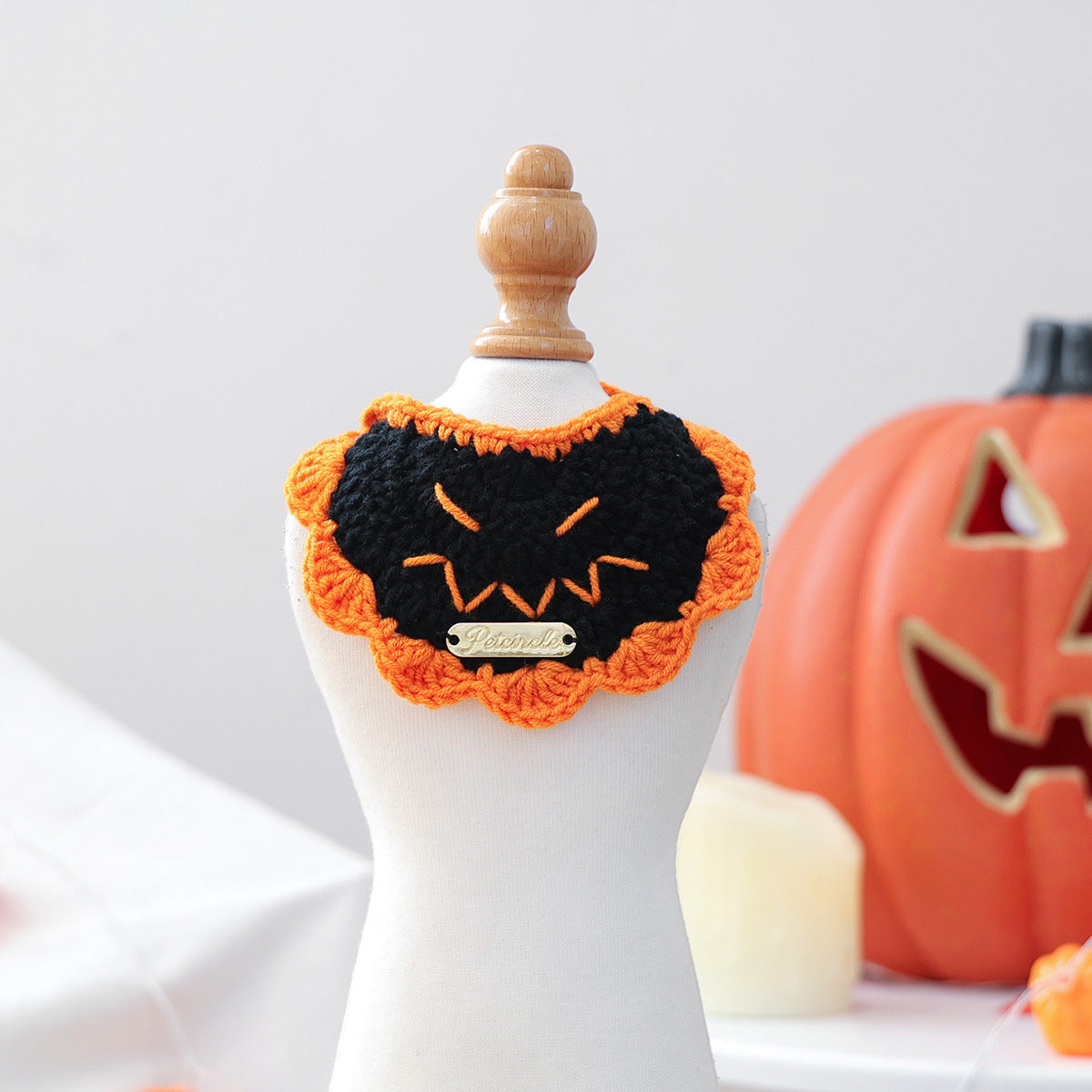 Halloween Knitted Bandana Bib