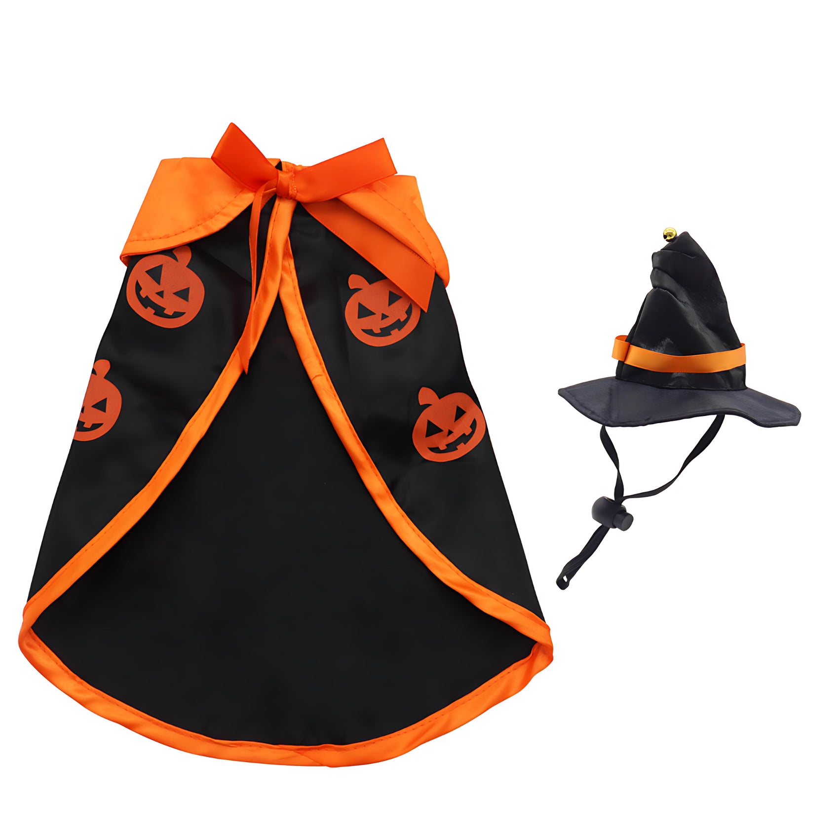 Halloween Pet Cape and Hat Set