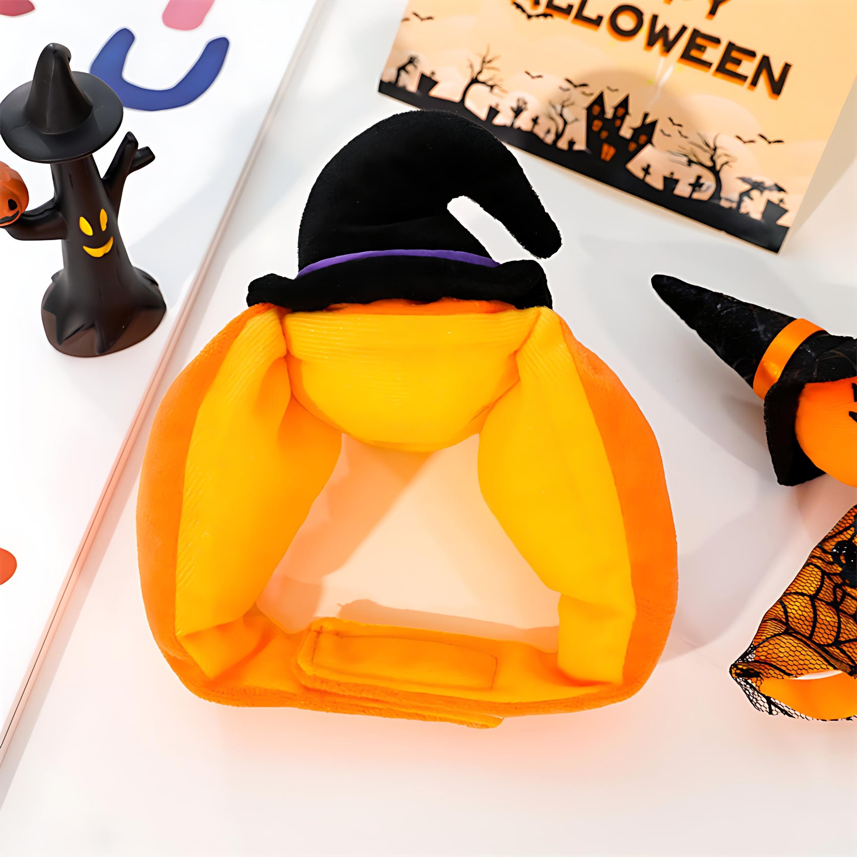 Halloween Pumpkin Hat for Dogs and Cats