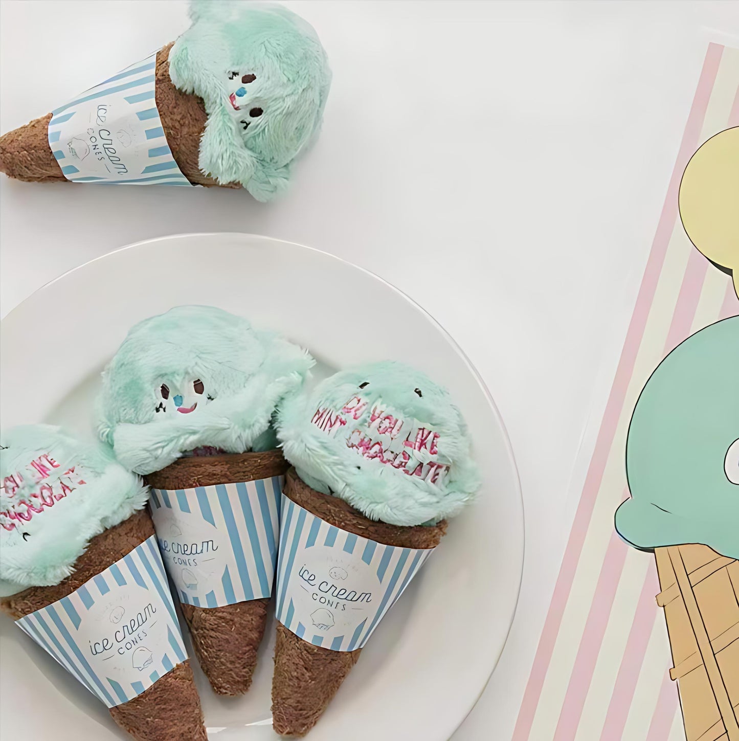 Interaktives Hundespielzeug mit Eiscreme-Versteckfunktion