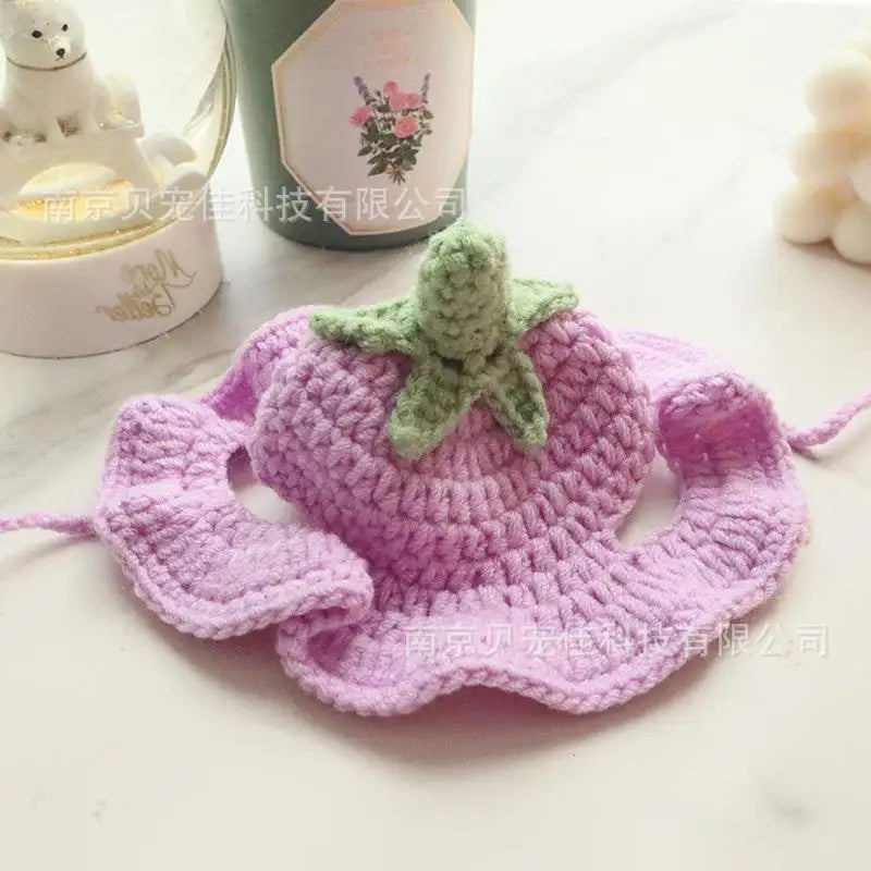 Knitted Pet Hat – Cute Crochet Costume Accessory