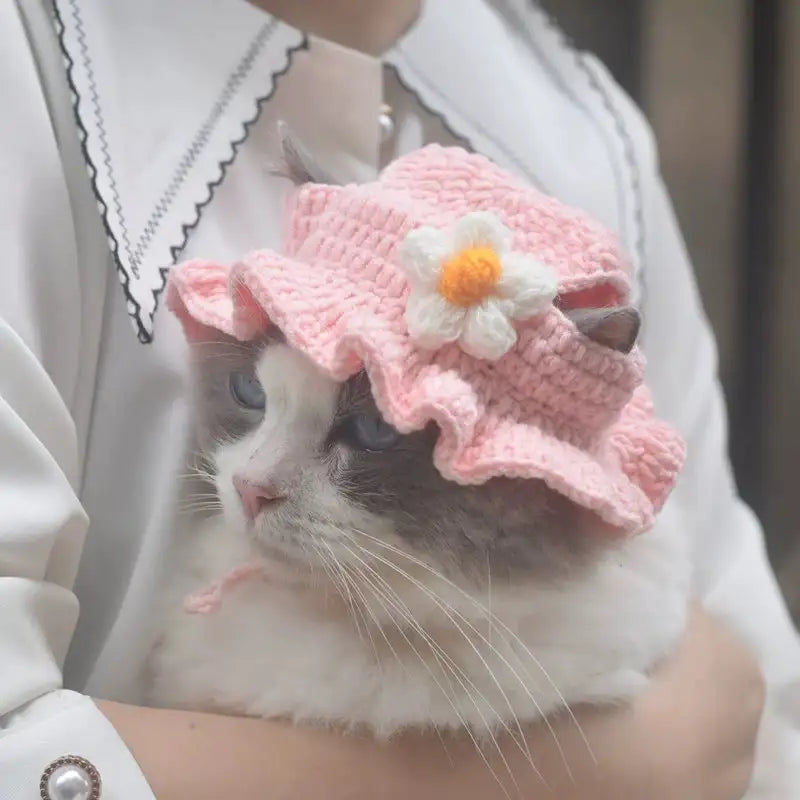 Knitted Pet Hat – Cute Crochet Costume Accessory
