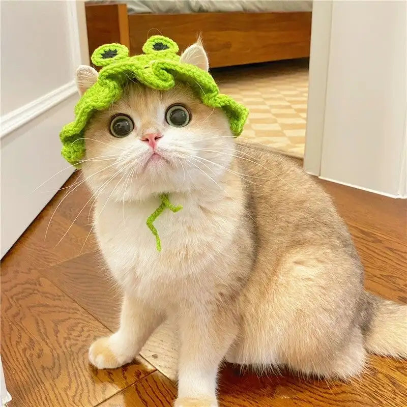 Knitted Pet Hat – Cute Crochet Costume Accessory