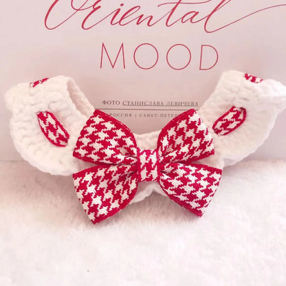 Gestrickter Haustierschal für Katzen und Hunde