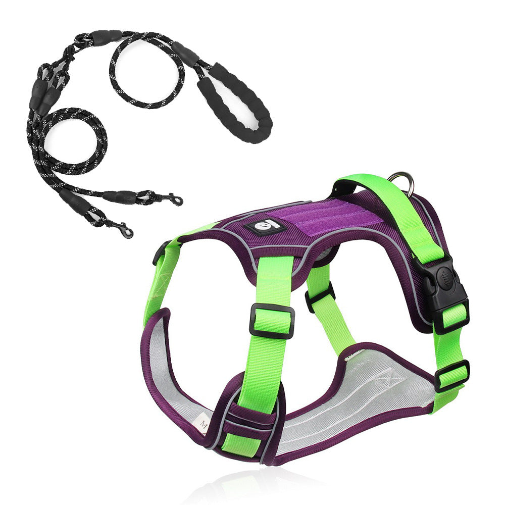 Large Dog Chest Harness with Anti-Explosion Design