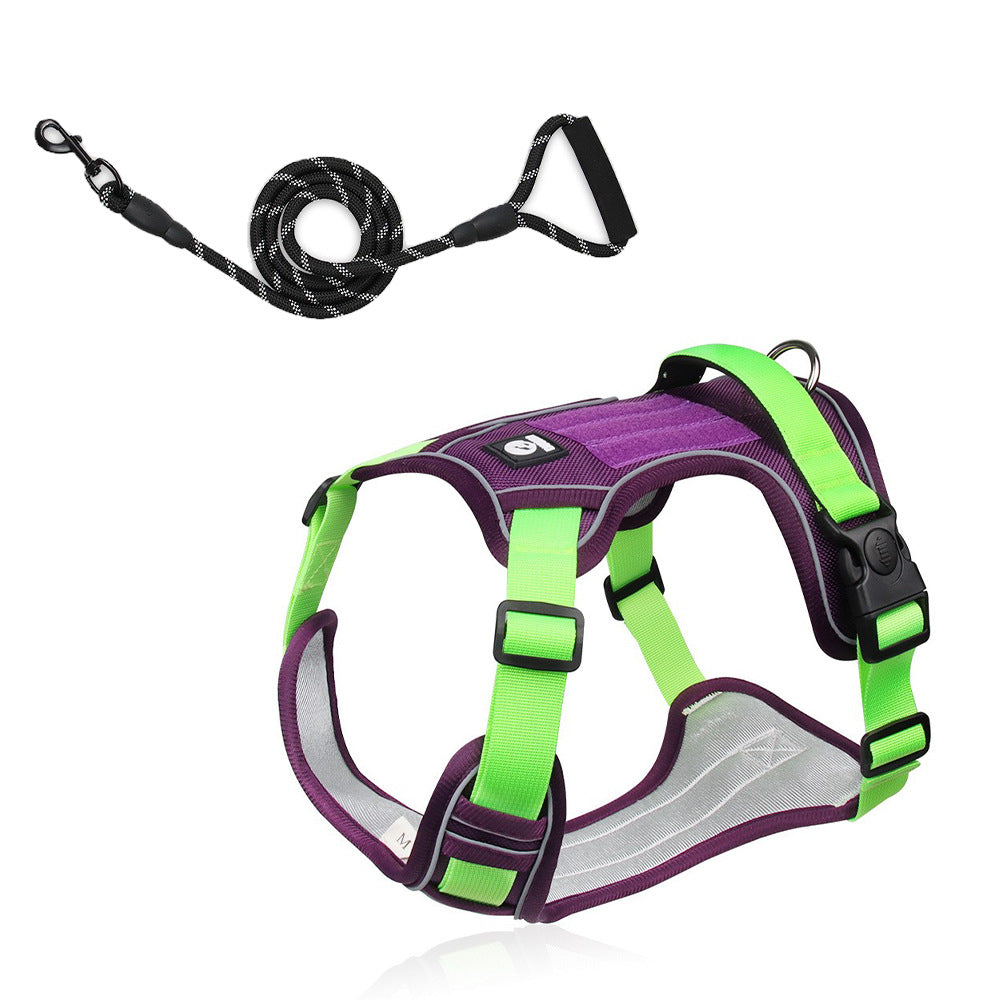 Large Dog Chest Harness with Anti-Explosion Design