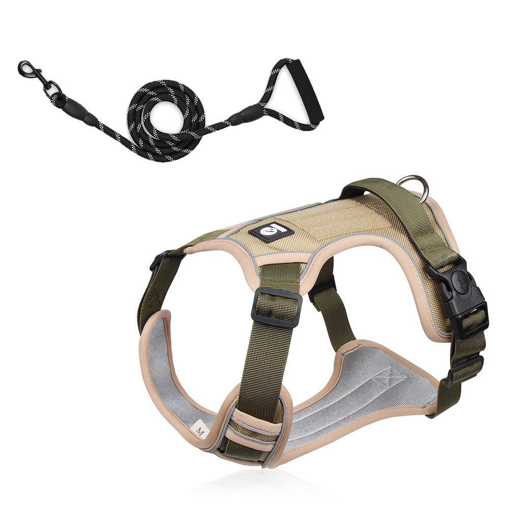 Large Dog Chest Harness with Anti-Explosion Design