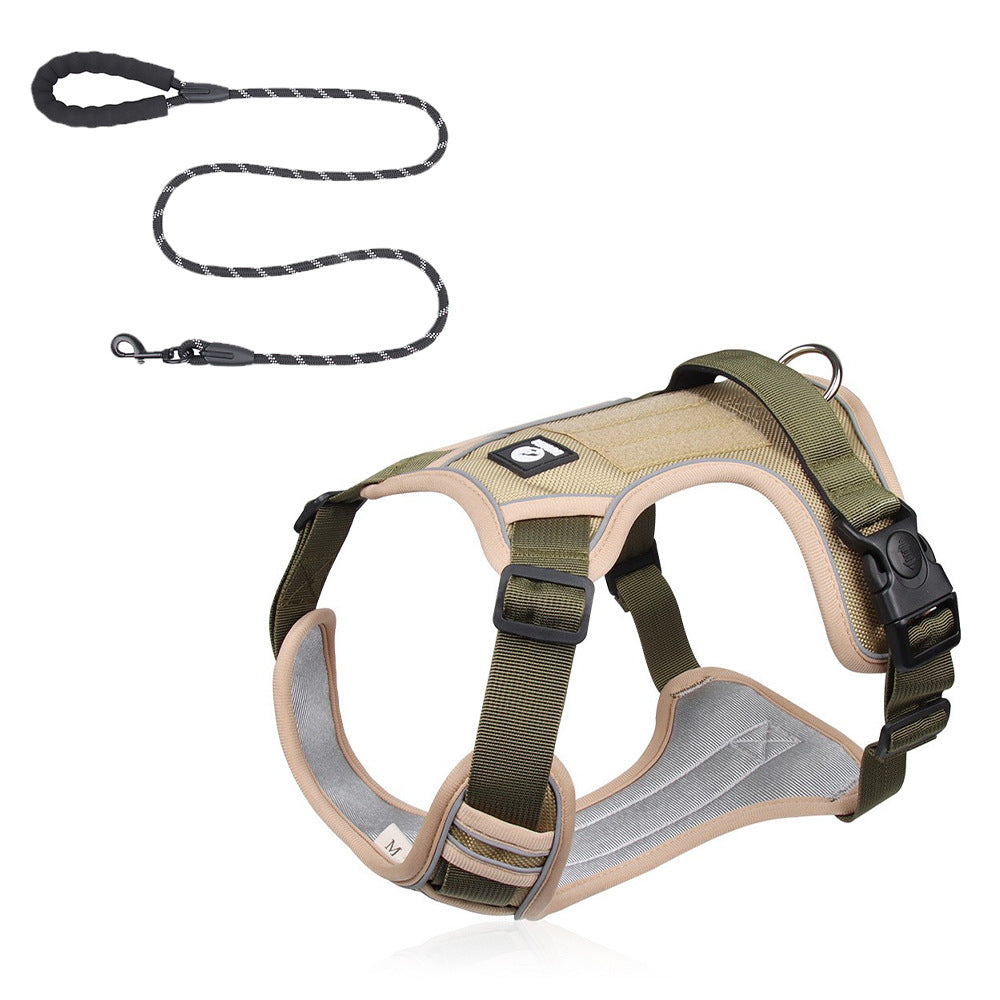 Large Dog Chest Harness with Anti-Explosion Design