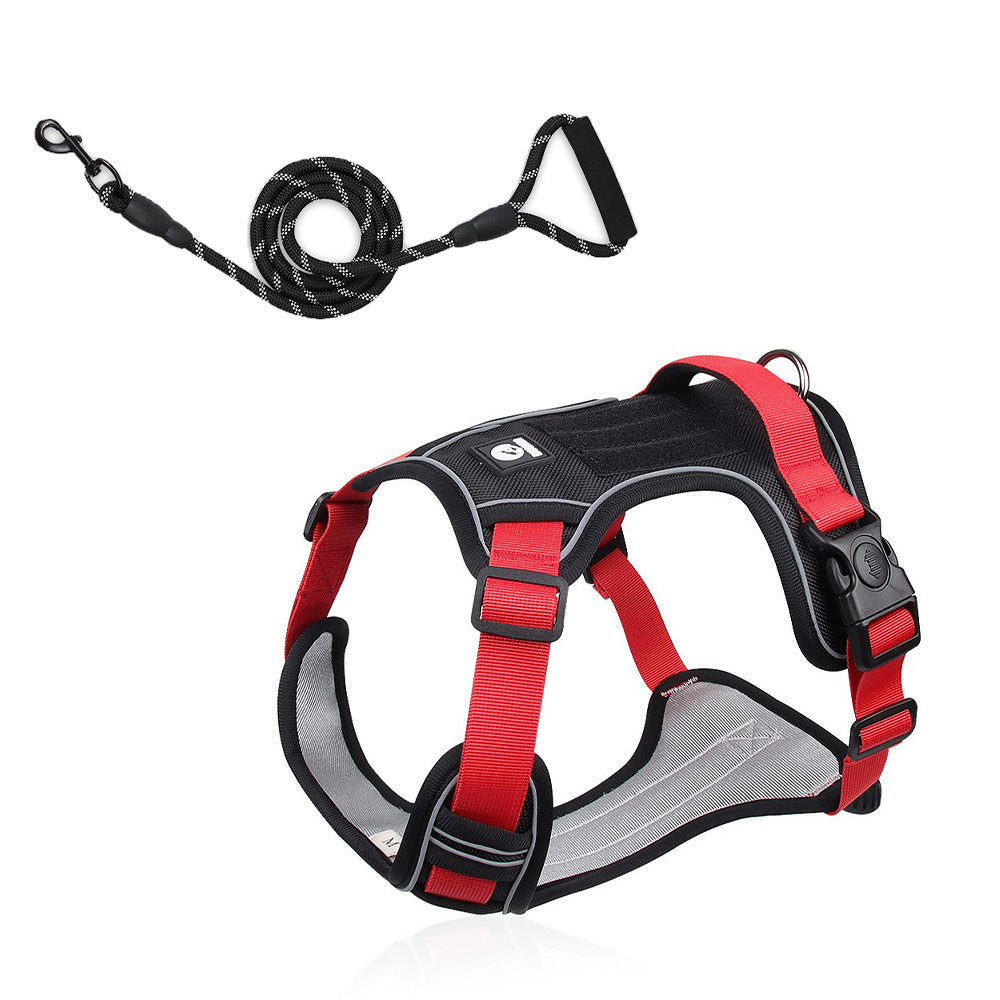 Large Dog Chest Harness with Anti-Explosion Design
