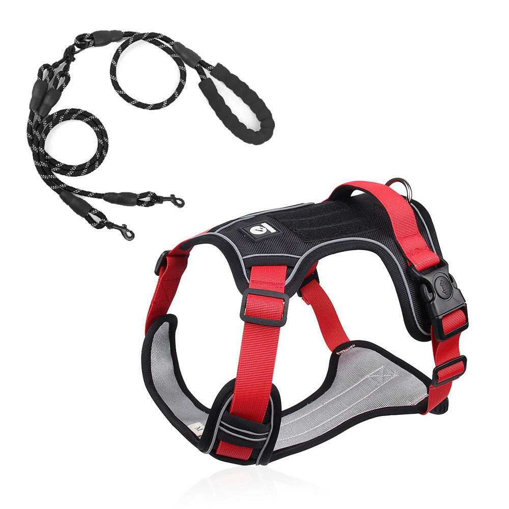 Large Dog Chest Harness with Anti-Explosion Design
