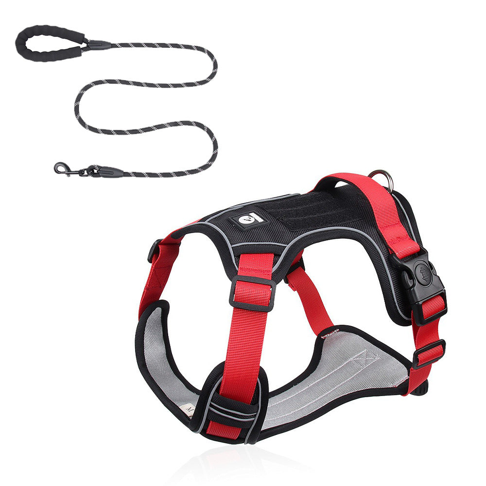Large Dog Chest Harness with Anti-Explosion Design