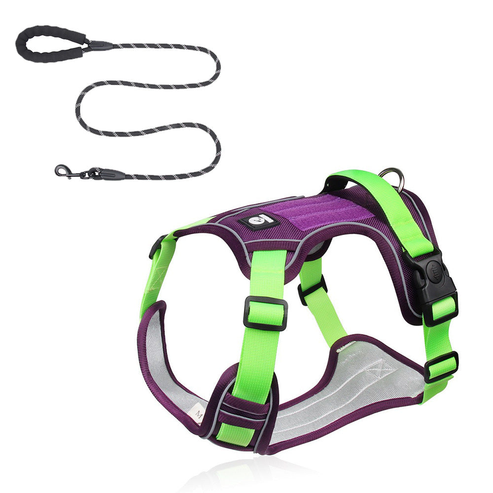 Large Dog Chest Harness with Anti-Explosion Design