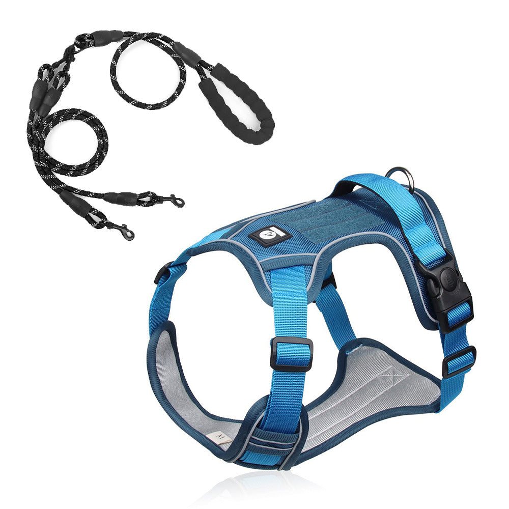 Large Dog Chest Harness with Anti-Explosion Design
