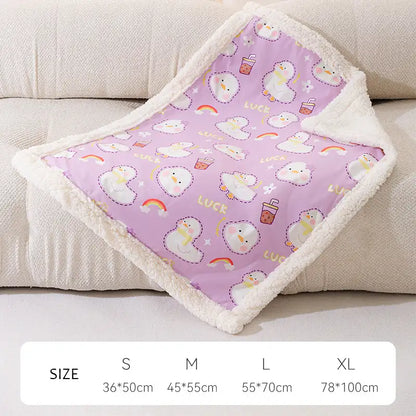 Luxuriöse, dicke Plüsch-Haustierdecke